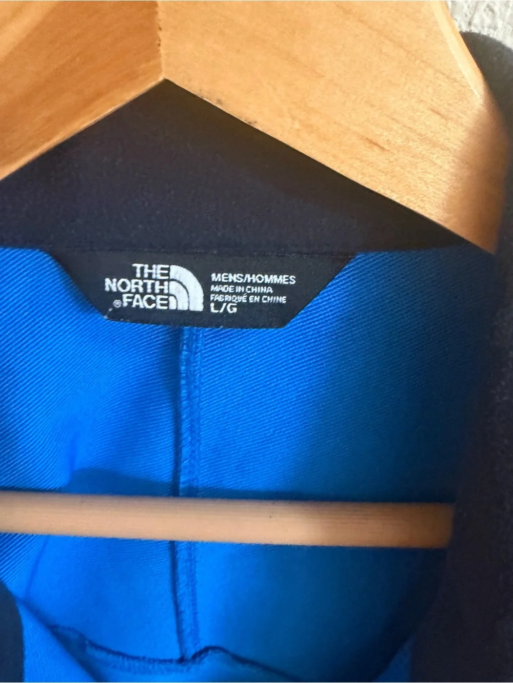 The North Face Men’s Blue Softshell Jacket Apex Pneumatic blue size L full zip